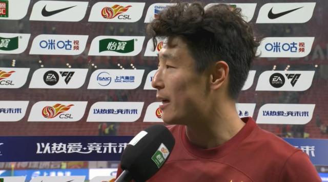 武磊：今天球队比超级杯时好 进球献给太太和孩子